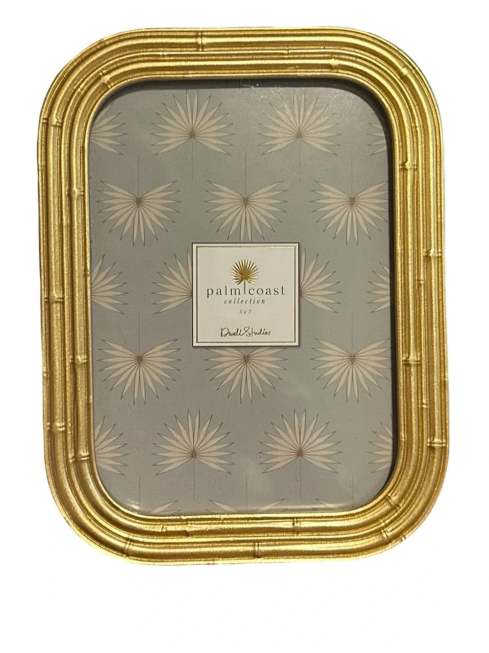 Dwell Studios Gold Bamboo Style 5x7 Picture Frame Palm Coast Collection